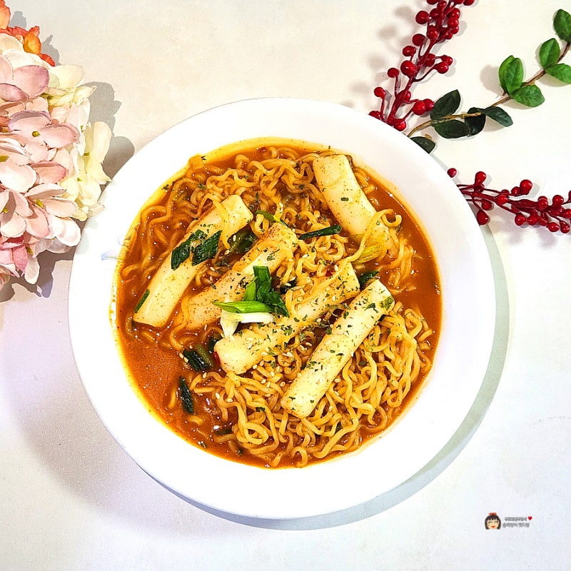 백종원 라볶이 레시피 초간단 5분컷 떡라면볶이 만들기