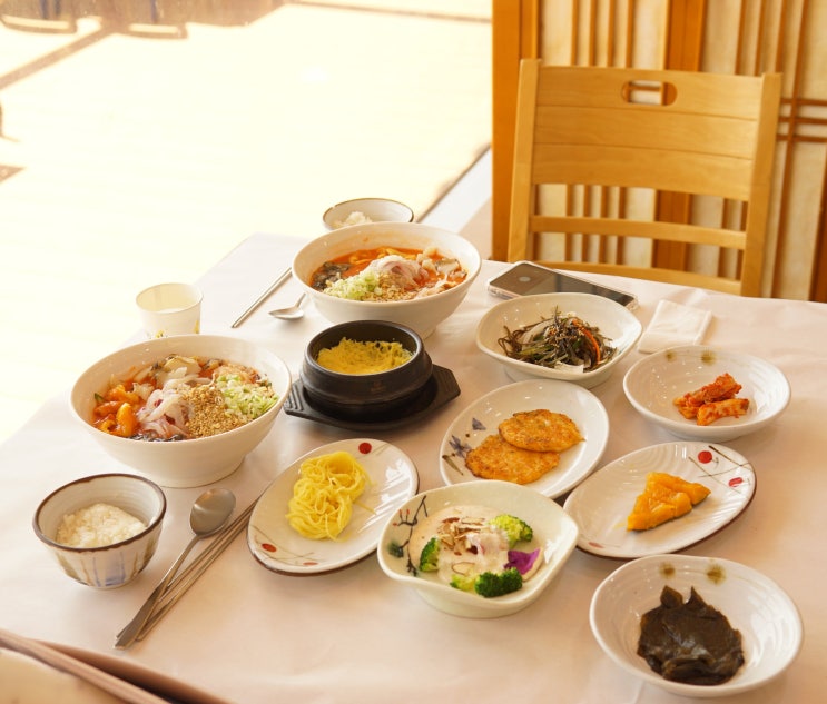  해운대 미포 맛집 물회가 맛있는 해운마루(오륙도까지 보이는 오션뷰 야외 테라스)