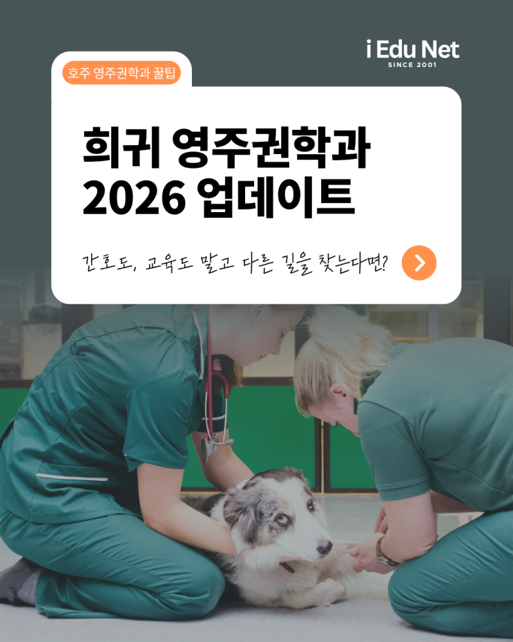  [호주 영주권 학과 / 직업군] 간호·교육은 싫은 너에게! 억대 학비 의대 말고 | 의지보조기학과, 유리공학과, 수의 간호학과