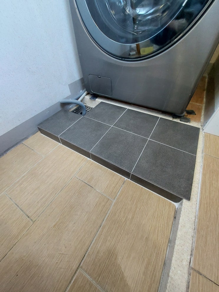  양천구 강변코아루 세탁실 단늘림 40cm 워시콤보 단차 확장