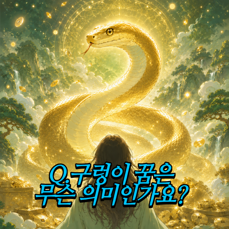 구렁이 나오는 꿈 해몽 무서운 꿈인데 길몽이에요 (상황별 총정리)