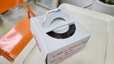 댄댄스 청주케이크 커스텀 미니하트 케이크 후기