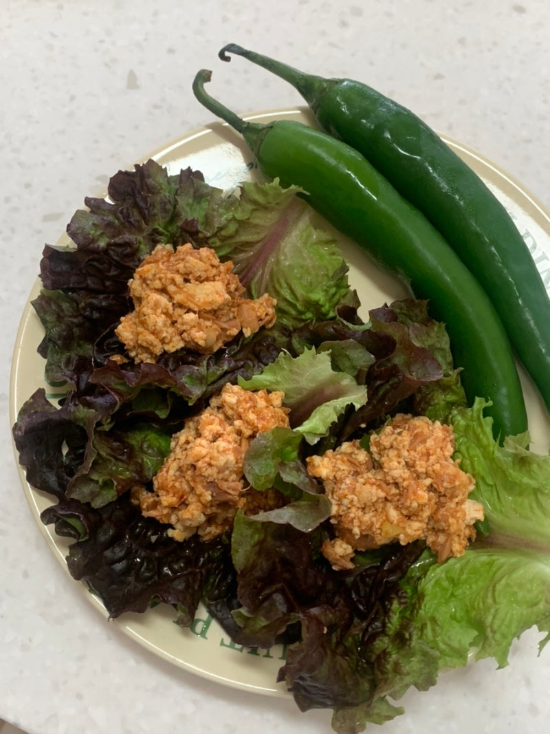 참치두부쌈장 만들기 다이어트 식단으로 좋은 두부 참치캔요리