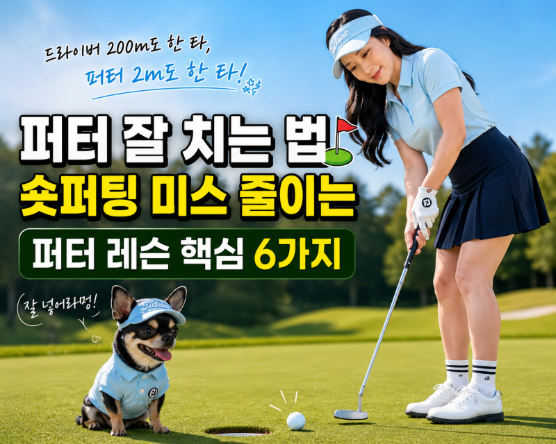 퍼터 잘 치는 법 ⛳ 숏퍼팅 미스 줄이는 퍼터 레슨 핵심 6가지