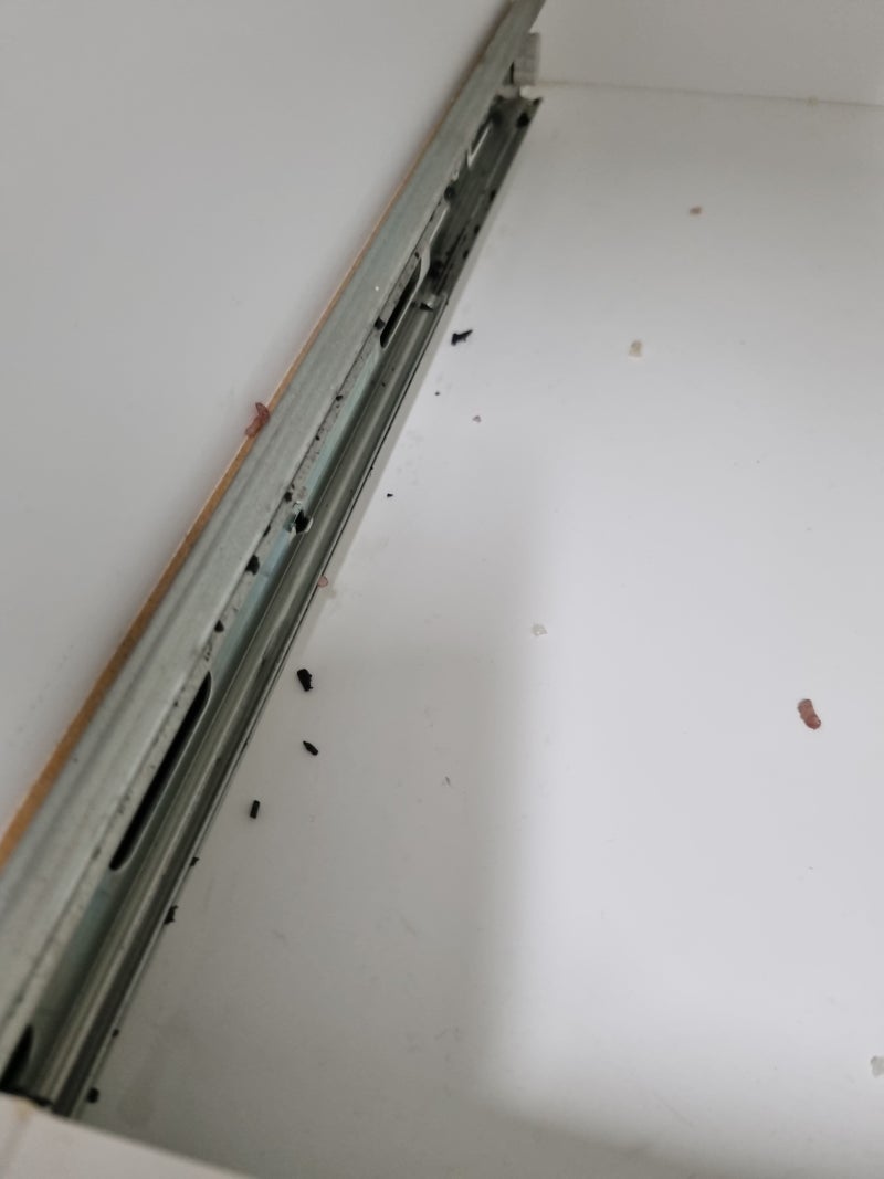 주방 수납장 밥솥레일장 뻑뻑한 슬라이드 레일교체 시공 업체 후기