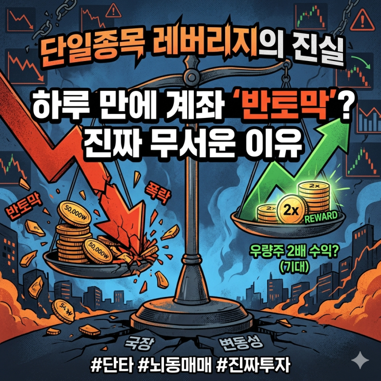  SK하이닉스 단일 종목 레버리지 출시? 7만 명 몰린 불나방 파티에 탑승 안 하는 이유