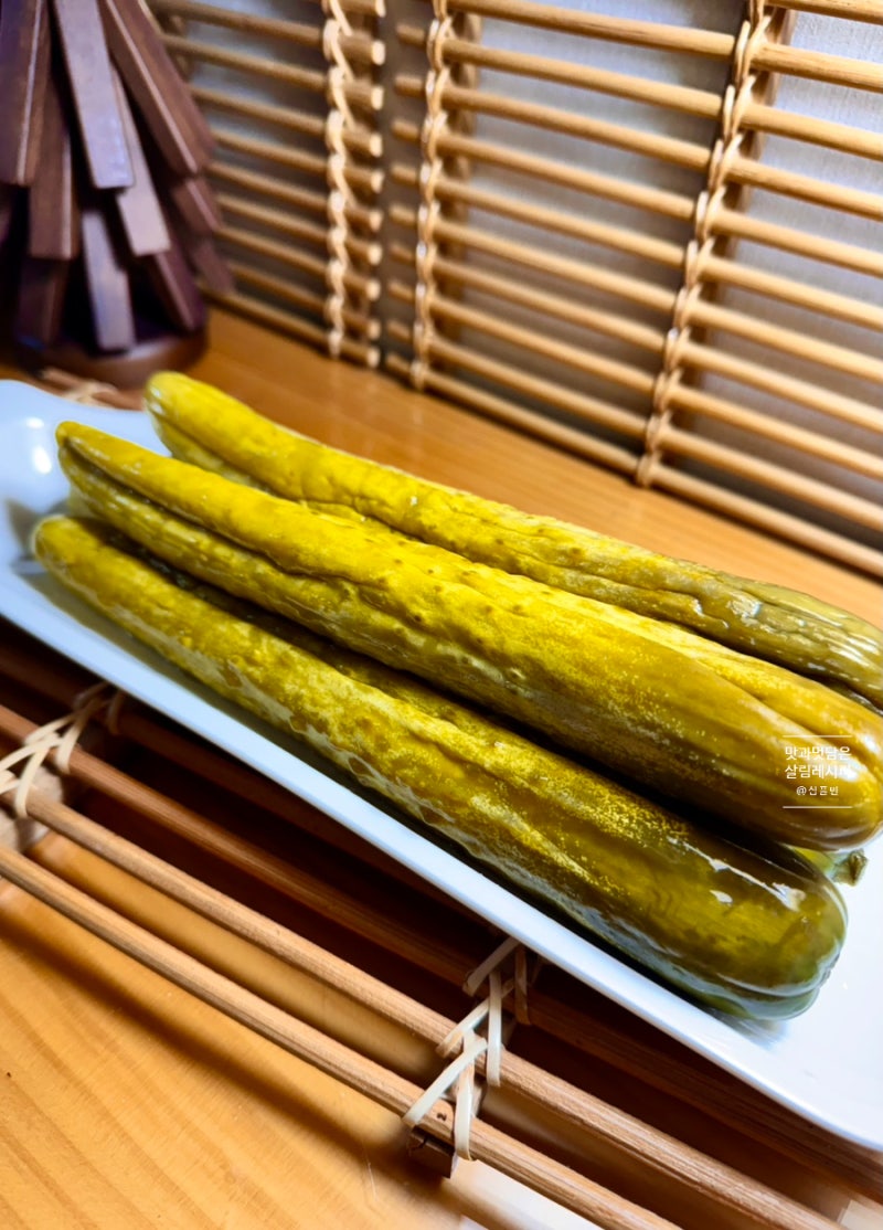 물없이 오이지 담그기 물엿오이지