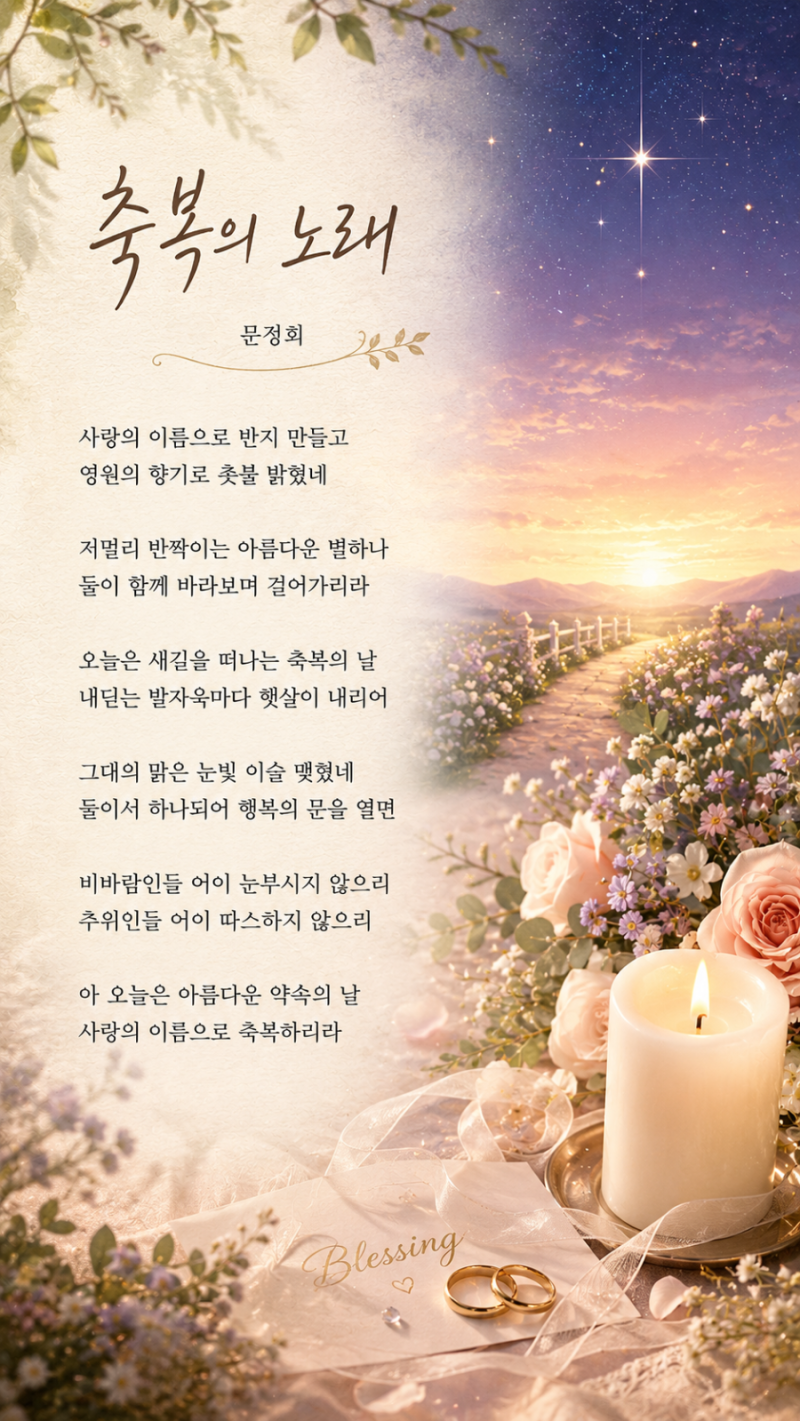 축복의 노래 / 문정희