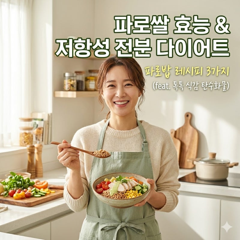 파로쌀 효능 저항성 전분 다이어트 파로밥 레시피 3가지