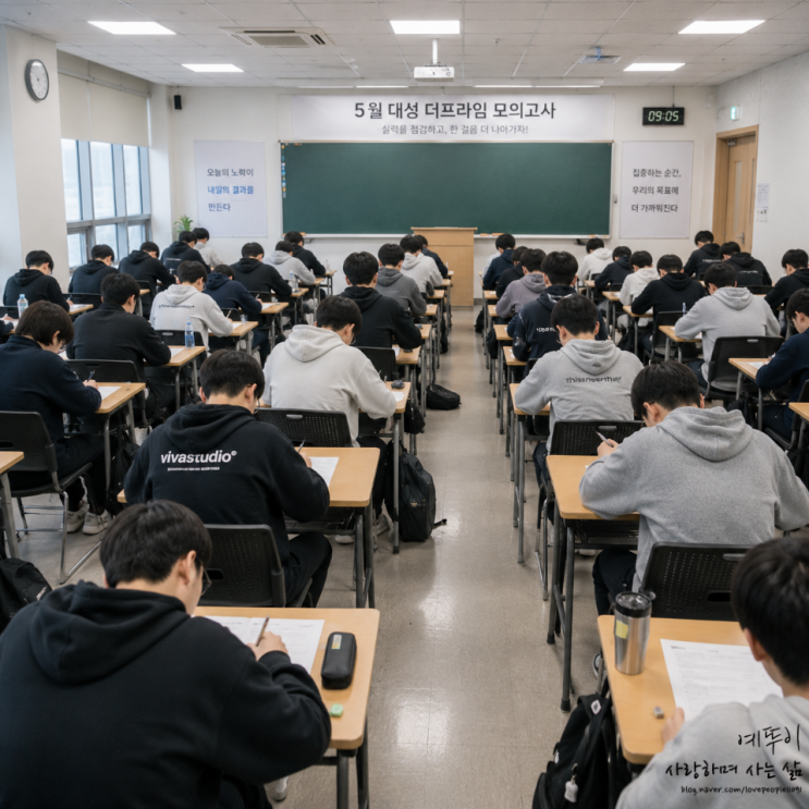  5월 대성 더프 모의고사 후 재수 기숙학원 수험생에게 지금의 시행착오는 실패가 아닙니다