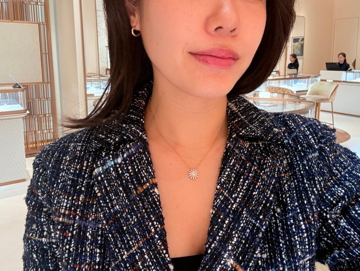 다미아니 마르게리따vs벨에포크, 루비 명품목걸이 실사이즈