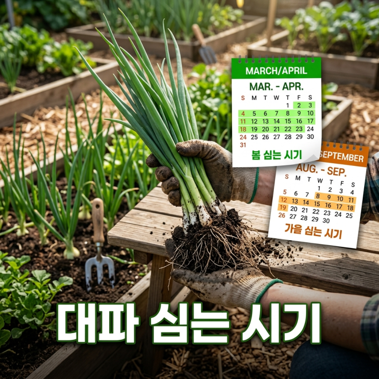  쪽파심는시기 놓치면 종구만 썩힌다네, 봄·가을 파종 황금기와 수확량 두 배 비법