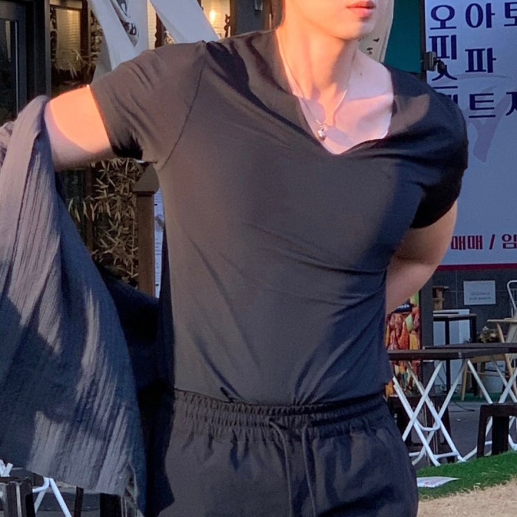  남자 기능성티셔츠 탑텐쿨에어 냉감티 텐텐데이 여름이너웨어로 딱