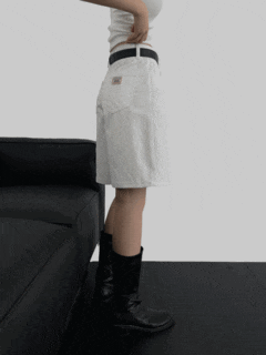  커버패치팬츠 - 데일리룩에 포인트를 주는 5부 면바지