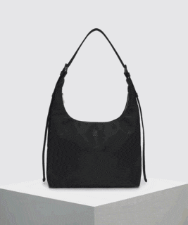  TRM Recycle Nylon 2way Eyelet Hobo Bag T59W - 초경량 생활방수 호보백