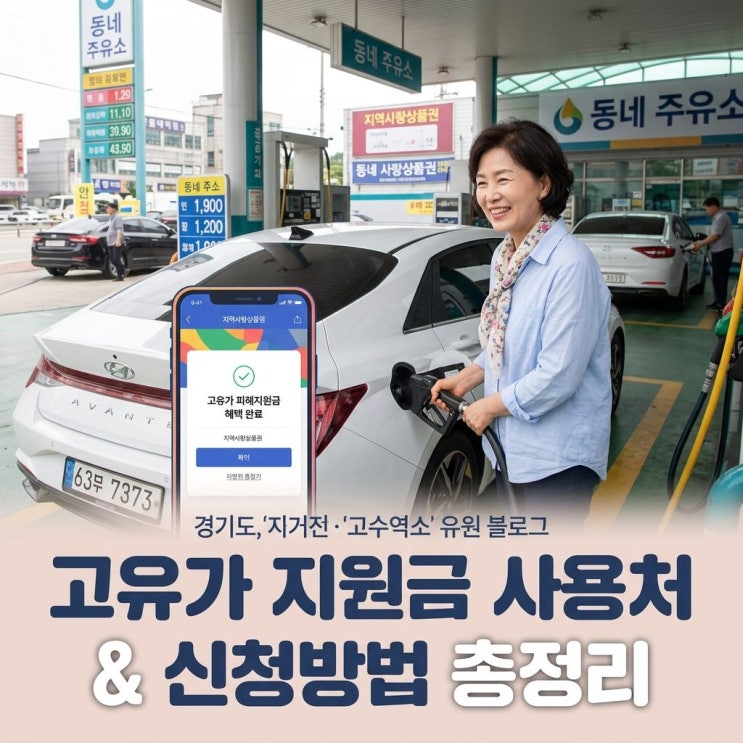  고유가 피해지원금 사용처 총정리 신청방법과 대상까지
