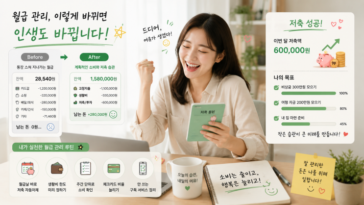  초보도 가능한 월급 관리 방법, 가장 먼저 줄여야 할 지출은?