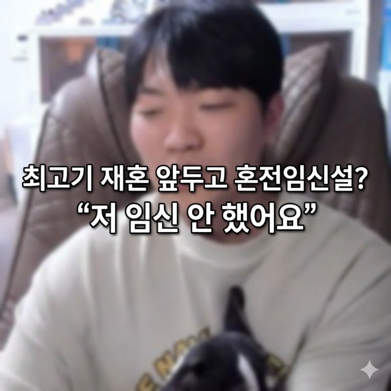 최고기 재혼 앞두고 혼전임신설? “저 임신 안 했어요”