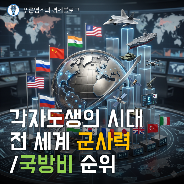 각자도생의 시대, 전 세계 군사력/국방비 순위