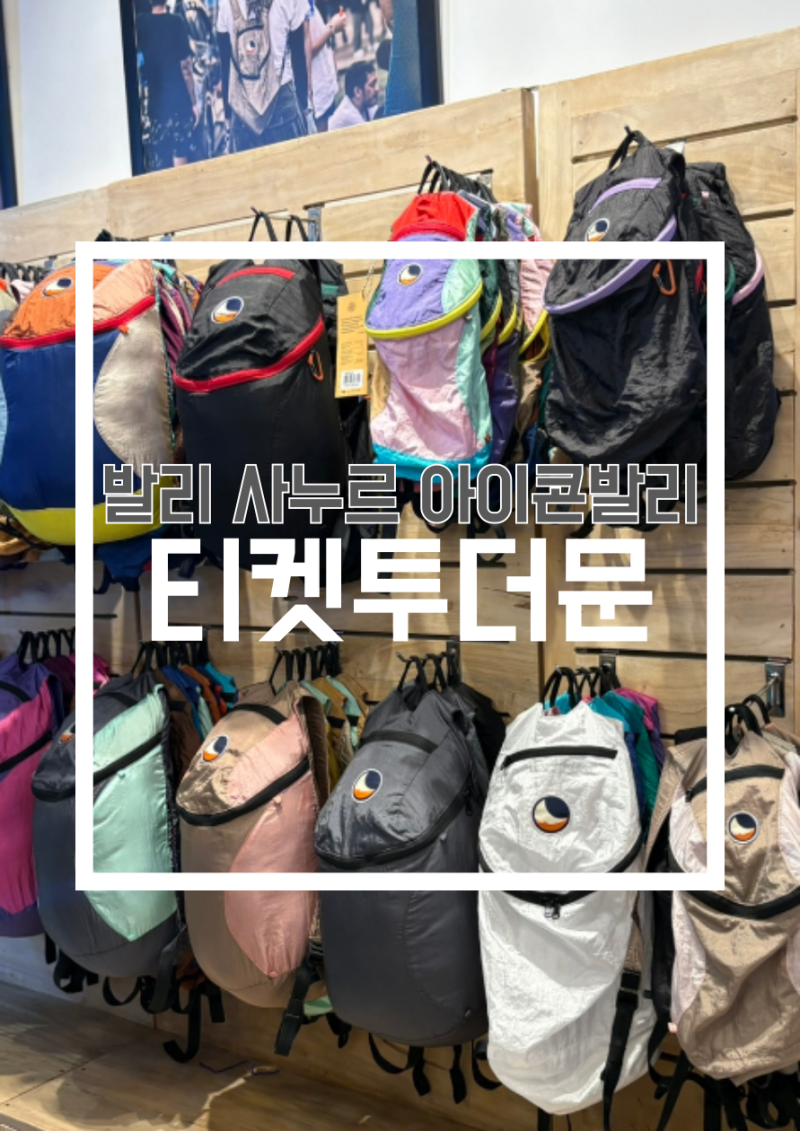 발리 기념품 사누르 아이콘발리 티켓투더문 위치 가격 종류