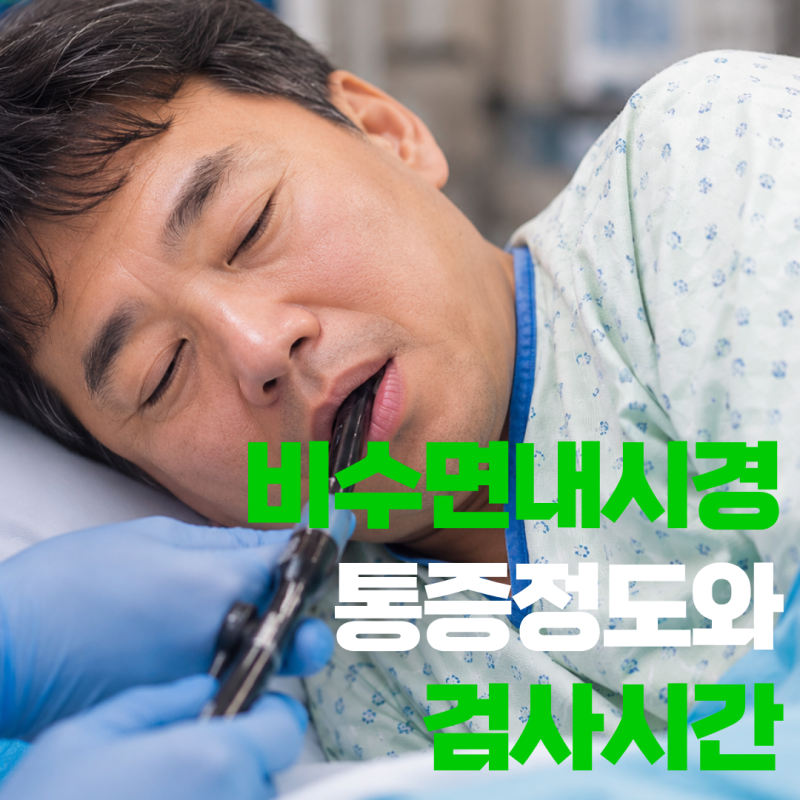 비수면 위내시경 통증 후기와 검사 시간 총정리
