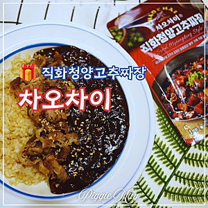 초간단 짜장소스 만들기 매운 차오차이 직화청양고추짜장으로 맛있는 짜장밥 짜장면 레시피