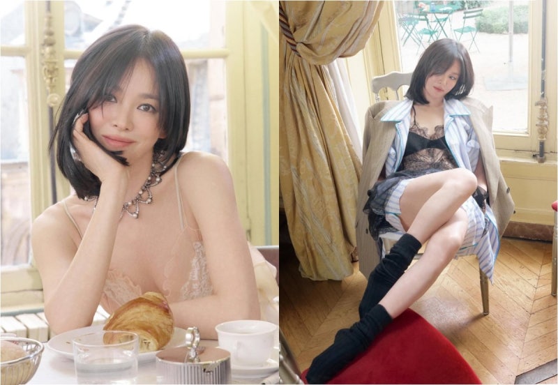 Song Hye-kyo Makes Even 'Lingerie Look' Elegant... Go Hyun-jung Likes Her B-Cut Pictorial