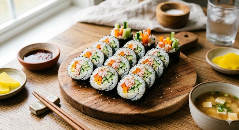 딱 3가지로 다이어트 오이크래미 꼬마김밥 맛있게 만들기 오이 파프리카 크래미 꿀팁