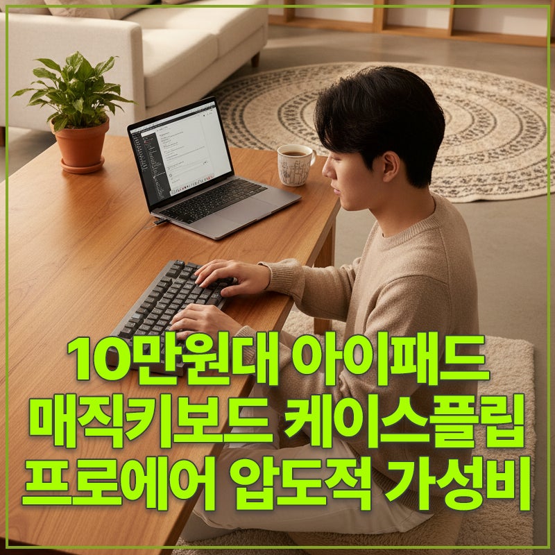 10만원대 아이패드 매직키보드 케이스플립 프로에어 압도적 가성비