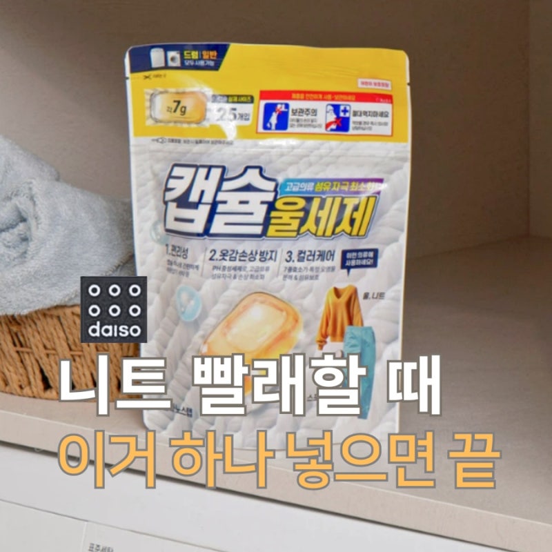 울세제도 캡슐로 나온다고? 다이소에서 보고 바로 담아온 이유