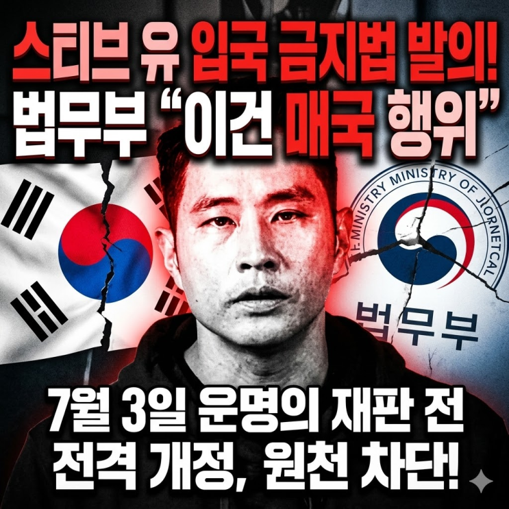  출입국관리법 개정안 스티브 유 입국 금지 추진! 유승준 비자 소송 7월 3일 항소심 전말 총정리