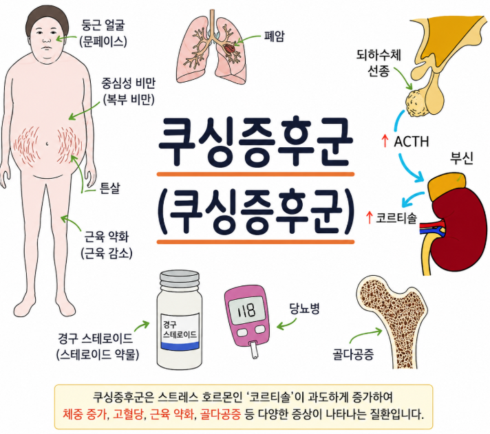 트와이스 정연 갑작스런 붓기와 체중증가 스테로이드 부작용 때문? 쿠싱증후군 증상 원인 치료