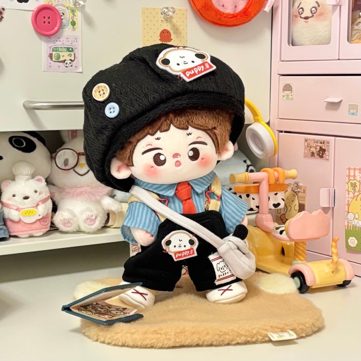  20cm 강아지 메신저 세트 인형옷 아이돌인형옷