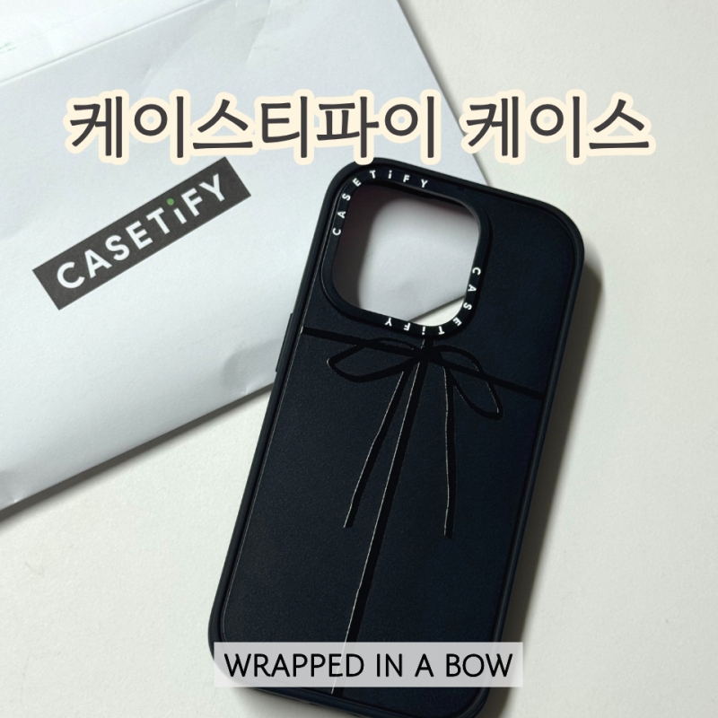 케이스티파이 아이폰15프로 맥세이프 리본 케이스 WRAPPED IN A BOW 후기