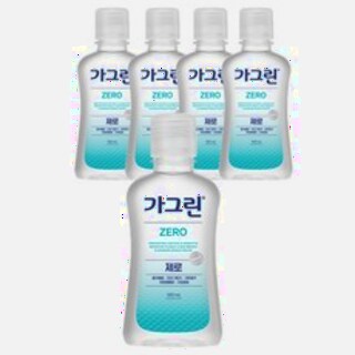  가그린 제로 구강청결제 100ml 5개 - 입냄새 걱정없는 알코올 프리