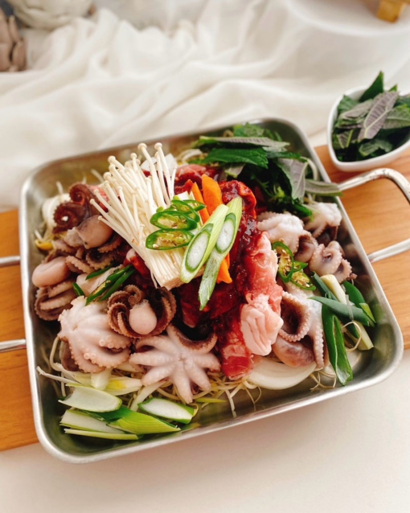 쭈꾸미볶음 레시피 지금이 제철 마지막! 물 안 생기는 쭈삼 불고기 밥도둑 양념장 만들기