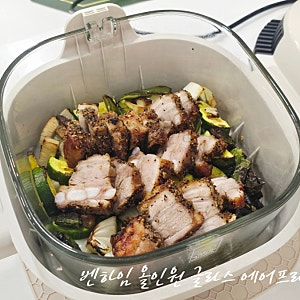 벤하임 올인원 글라스 유리 에어프라이어 4.5L 대용량 간편세척