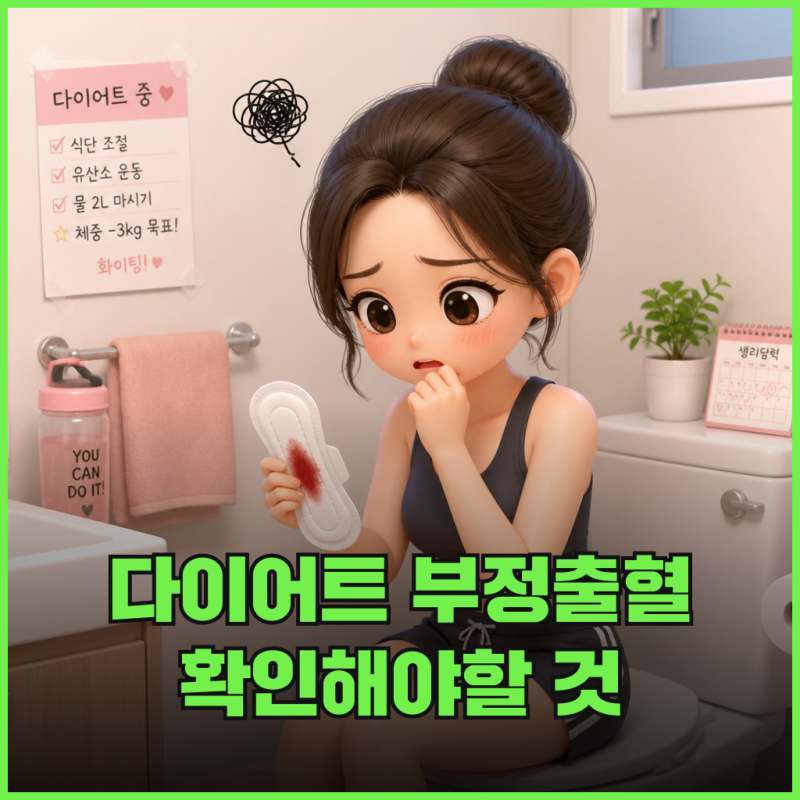 다이어트 부정출혈이 반복된다면 먼저 확인해야 할 것