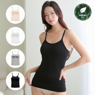  핑크앤다이아 모달 캡나시 - 4XL까지 편안한 빅사이즈 노와이어 런닝