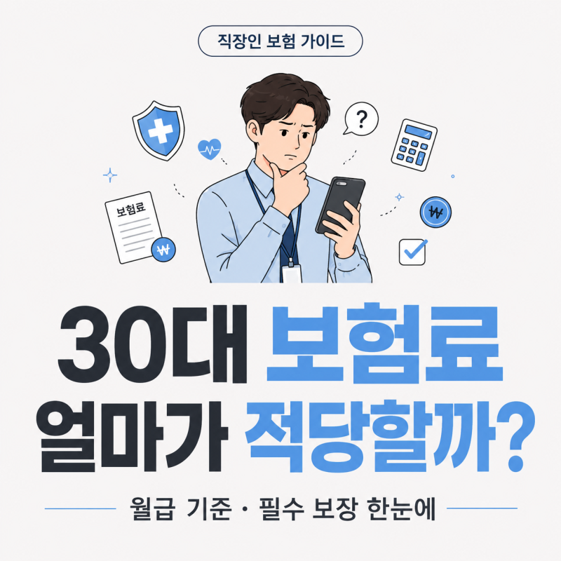 월급 300만 원 30대, 보험료는 얼마가 적당할까 — 비율로 계산하는 법