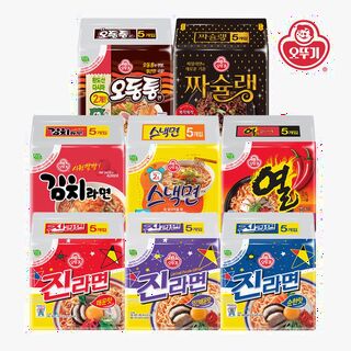 봉지라면 멀티팩 - 집에서 즐기는 인기 라면 8종 골라담기