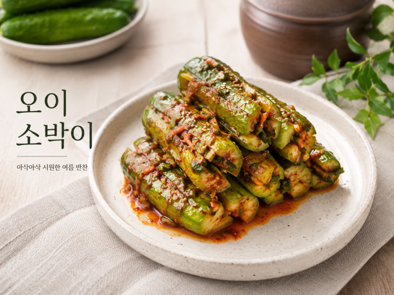 오이 소박이 황금 레시피 | 백종원 스타일 아삭하게 만드는 법