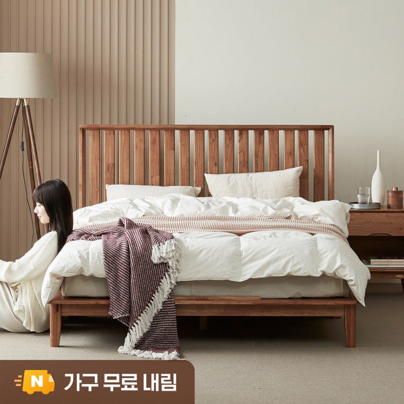 루버린 참죽나무 원목 평상형 침대프레임 SS 실사용 장단점 정리