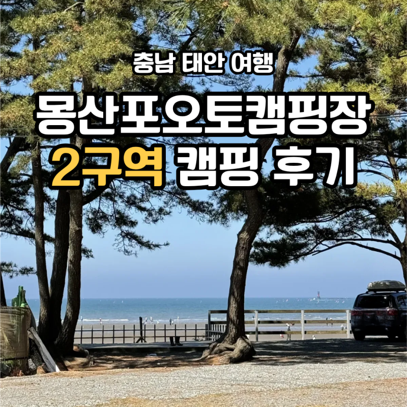 태안 몽산포오토캠핑장 2구역 아이와 함께 다녀온 후기
