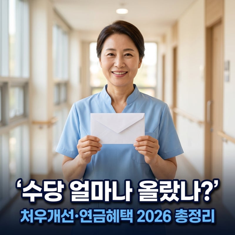 2026년 요양보호사 월급 인상 및 처우개선 수당 복지 연금혜택 정리
