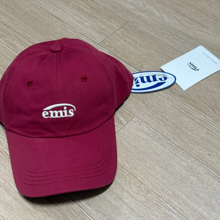  [이미스] emis 스몰로고 볼캡 내돈내산 두상큰사람 모자