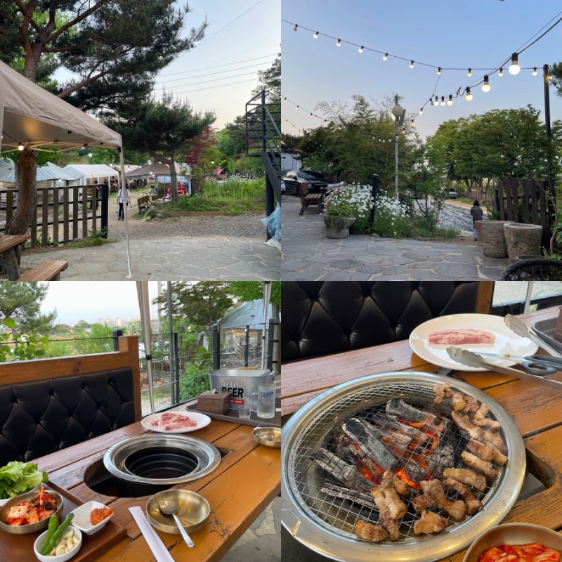 인천 계양, 검단신도시,김포 풍무동 부근 캠핑형 식당 '소풍바베큐', 야외 바베큐, 캠핑, 글램....