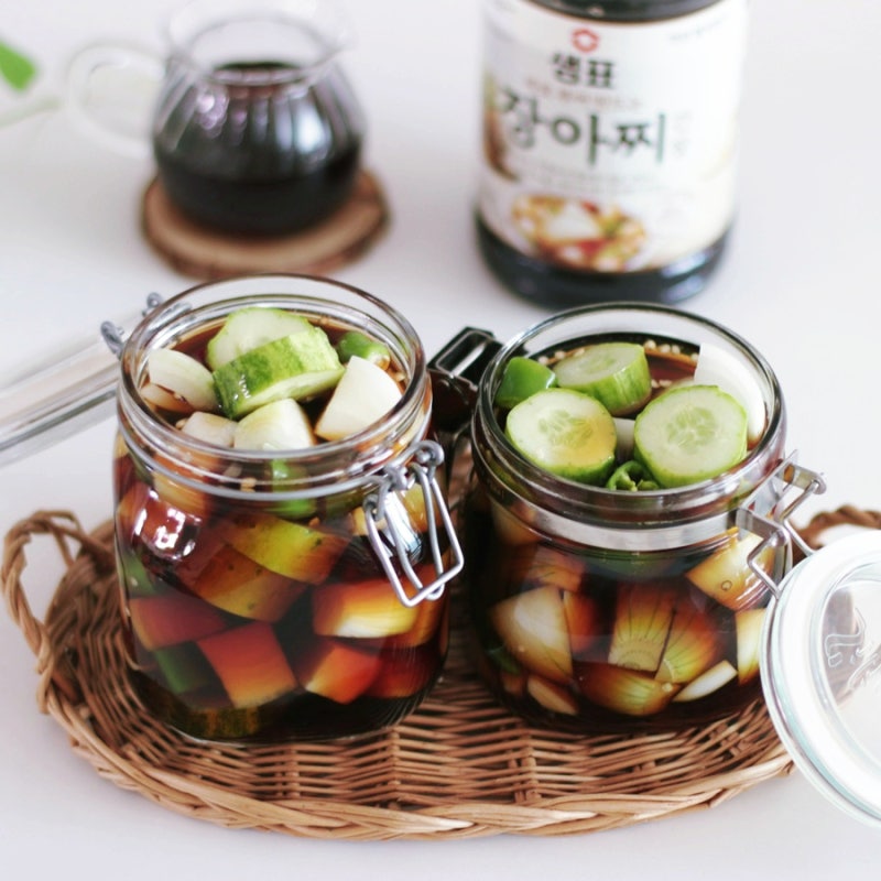 오이 양파 장아찌 레시피, 샘표 장아찌 간장 소스로 쉽게 완성!