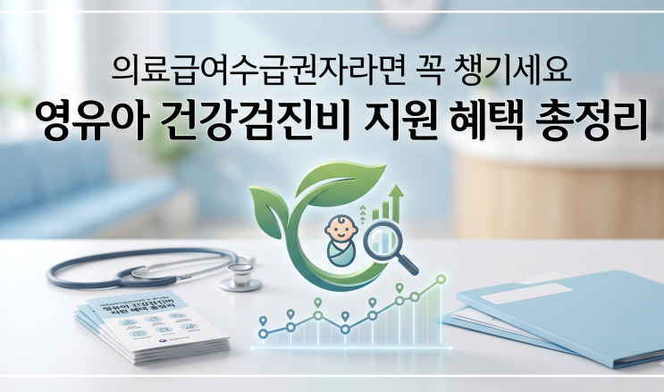  의료급여수급권자라면 꼭 챙기세요 영유아 건강검진비 지원 혜택 총정리