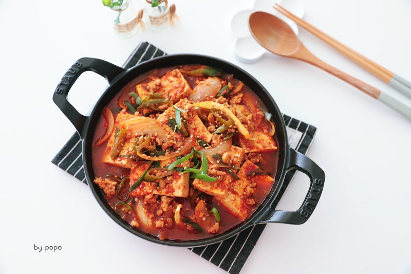 두부짜글이 레시피 두부찌개 만드는법 돼지고기 짜글이찌개 양념장
